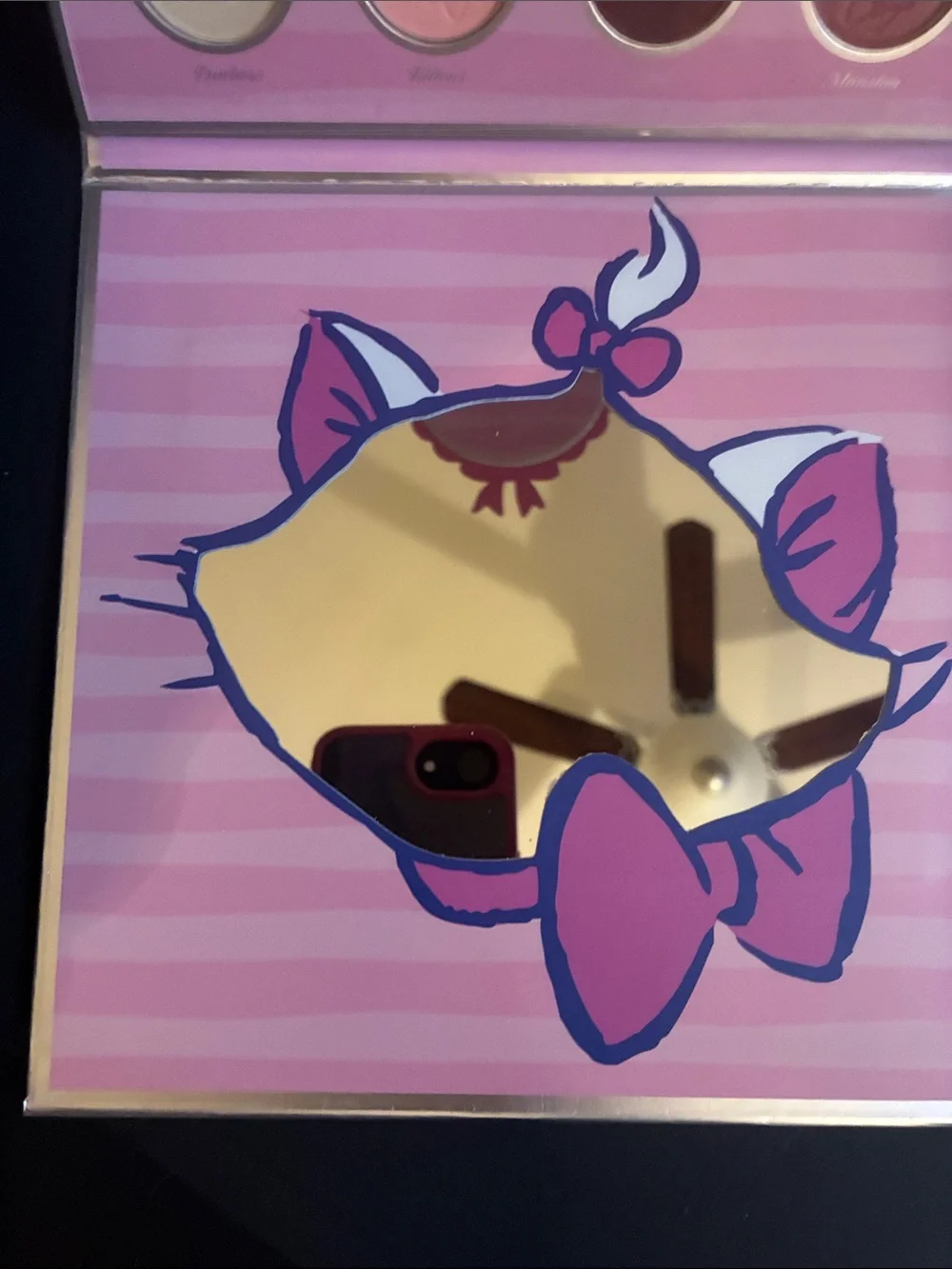 Disney Aristocats Eyeshadow Palette - Pink, Gold, Blue Accents